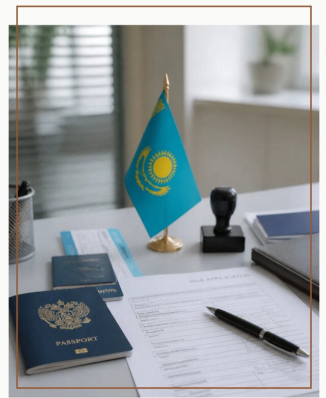 Оформление визы в Казахстан для поездки и работы в Керчи
